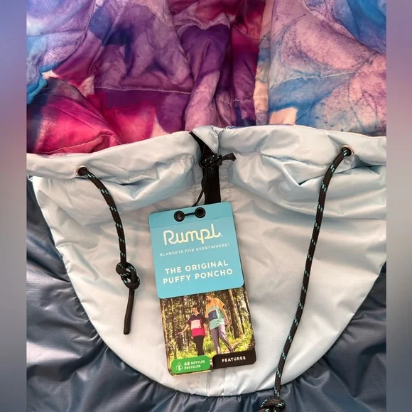 Rumpl NWT The Original Puffy Poncho Daydreamer Size Small/Medium - Picture 5 of 7